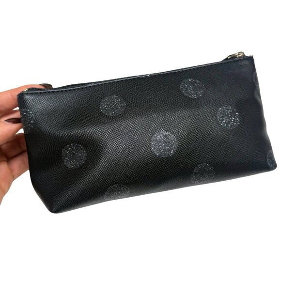 Kate Spade Little Shiloh Haven Lane Black Glitter Dot Cosmetic Pouch – GUC - Picture 6 of 8